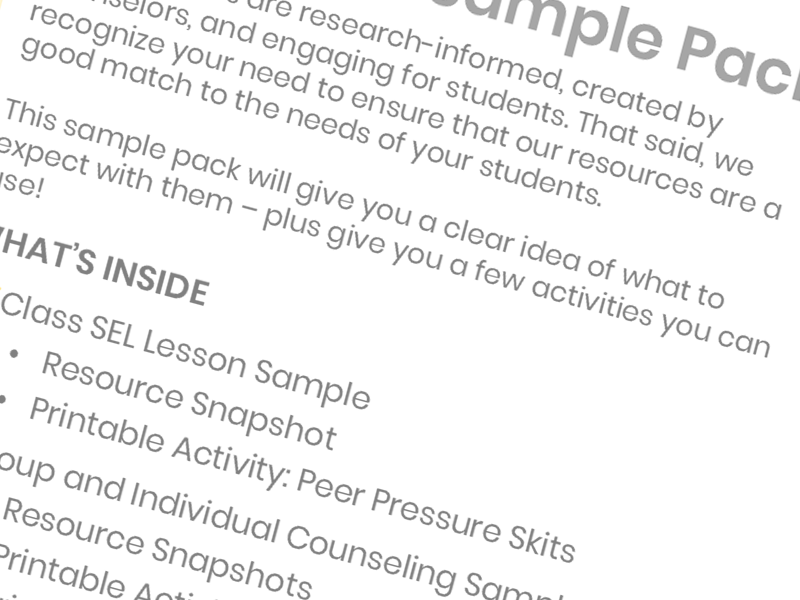 Curriculum Sample