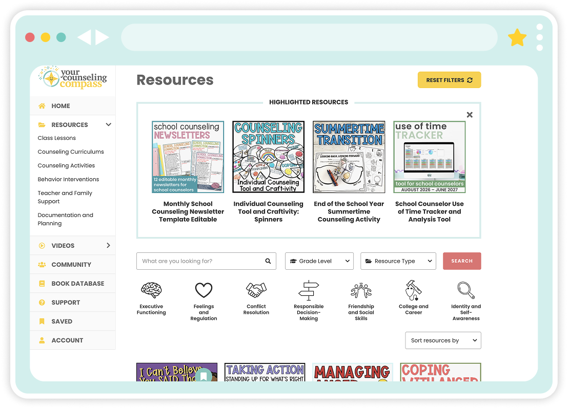 Your Counseling Compass platform preview
